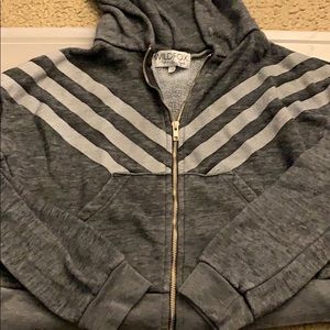 Oversized crop top hoodie